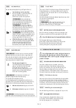 Preview for 260 page of Stiga MCS 470 Li 60 series Operator'S Manual