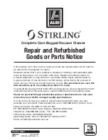 Preview for 20 page of Stirling VC435 Instruction Manual