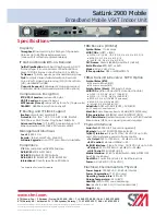 Preview for 2 page of STM SatLink 2900 Mobile Specifications