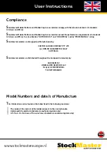 Preview for 4 page of Stockmaster Lift-Truk SM-LT04E User Instructions