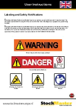 Preview for 9 page of Stockmaster Lift-Truk SM-LT04E User Instructions