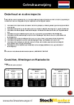 Preview for 18 page of Stockmaster Lift-Truk SM-LT04E User Instructions