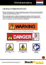 Preview for 19 page of Stockmaster Lift-Truk SM-LT04E User Instructions