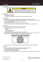 Preview for 7 page of STODDART Woodson W.HFHSQ23 Specification, Installation And Operation Manual