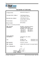 Preview for 5 page of StorCase Technology DataExpress DE75i-A100 User Manual