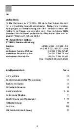 Preview for 2 page of Storch Clima Check Manual