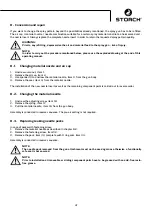 Preview for 47 page of Storch System HD Operating Manual