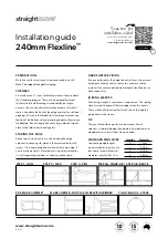 Preview for 2 page of straightcurve Flexline Installation Manual