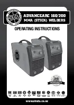 Strata ADVANCED ARC160 Operating Instructions Manual preview