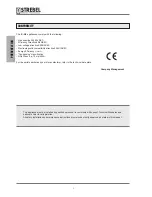 Preview for 2 page of Strebel S-AF Installation & Maintenance Manual