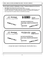 Preview for 16 page of Structural Concepts Addenda SHS9251 Installation & Operating Manual