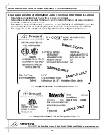 Preview for 34 page of Structural Concepts Reveal NR3651RRSSV Installation And Operating Manual