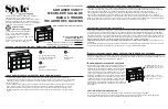 Style selections LWS48DV Assembly Instructions preview