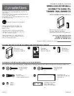 Preview for 1 page of Style selections SS-7411 Manual