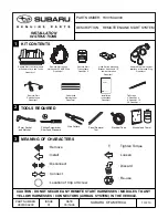 Subaru H001SXA000 Installation Instructions Manual preview