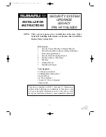 Preview for 1 page of Subaru LEGACY H7110LS200 Installation Instructions Manual