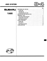 Preview for 714 page of Subaru XT 1988 Service Manual