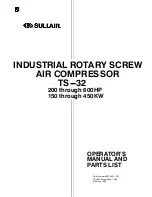 Sullair TS32 Series Operator'S Manual And Parts List preview