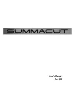 Summa SUMMACUT User Manual preview