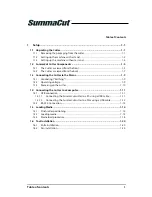 Preview for 5 page of Summa SUMMACUT User Manual