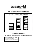 Preview for 1 page of Summit Appliance Accucold ACR1151 Instruction Manual