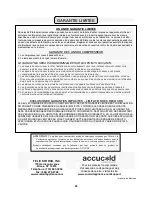 Preview for 28 page of Summit Appliance Accucold ACR1717 Series Instruction Manual