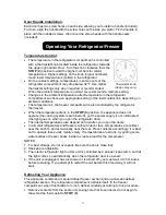 Preview for 8 page of Summit Appliance Accucold CP133 Instruction Manual