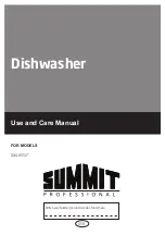 Preview for 1 page of Summit Professional DW18SS2 Series Use And Care Manual