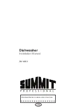 Preview for 1 page of Summit Professional DW18SS3 Installation Manual