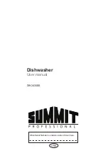 Preview for 1 page of Summit Professional DW2435SS User Manual