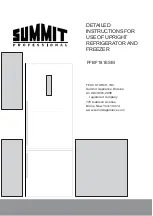 Summit Professional FFBF181ESBI Detailed Instructions For Use preview