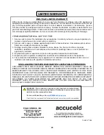 Preview for 20 page of Summit accucold ACF33L Instruction Manual