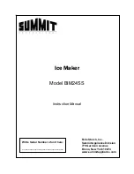 Preview for 1 page of Summit BIM24SS Instruction Manual