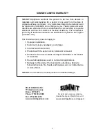 Preview for 8 page of Summit BIM24SS Instruction Manual