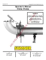 Sumner Clamp Champ Operator'S Manual preview