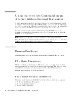 Preview for 8 page of Sun Microsystems Ethernet PCI Adapter Product Note