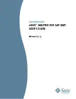 Sun Microsystems eWay SAP BAPI User Manual preview