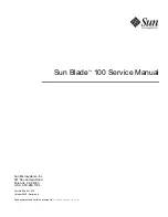 Preview for 1 page of Sun Microsystems Sun Blade 100 Service Manual