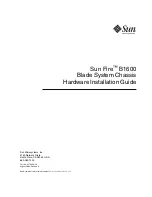 Sun Microsystems Sun Fire B1600 Administration Installation Manual preview