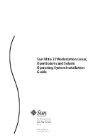 Preview for 1 page of Sun Microsystems Sun Ultra 27 Operating System Installation Manual