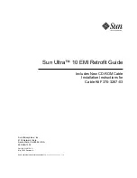 Sun Microsystems Ultra 10 EMI Retrofit Manual preview