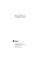 Sun Microsystems Ultra 30 Installation Manual preview