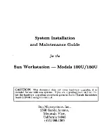 Preview for 10 page of Sun Microsystems Workstation 100U System Manager'S Manual