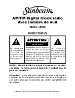 Preview for 9 page of Sunbeam 89019 Operating Instructions Manual