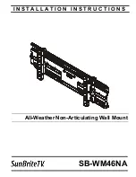 Preview for 1 page of SunBriteTV SunBriteTV SB-WM46NA Installation Instructions Manual