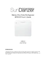 Preview for 1 page of SunDanzer BFR105 User Manual