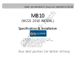 Sune Technology MB10 Specifications & Installation preview