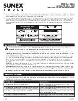 Preview for 17 page of Sunex Tools 4940A Owner'S Manual