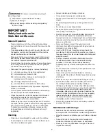 Preview for 2 page of sunjoe iON16LM Operator'S Manual