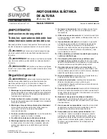 Preview for 21 page of sunjoe SWJ803E Operator'S Manual